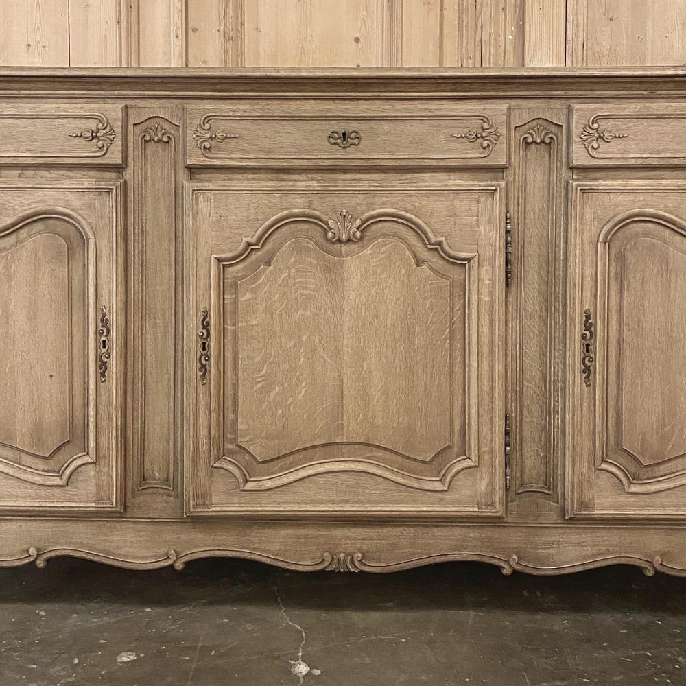 Antique Country French Stripped Oak Buffet 3