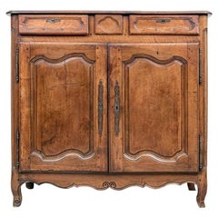 Antique Country French Tall Carved Cabinet