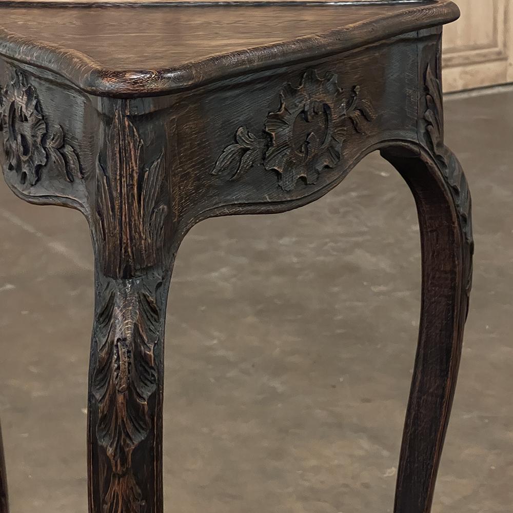 Antique Country French Triangular Lamp Table ~ Drink Table 10