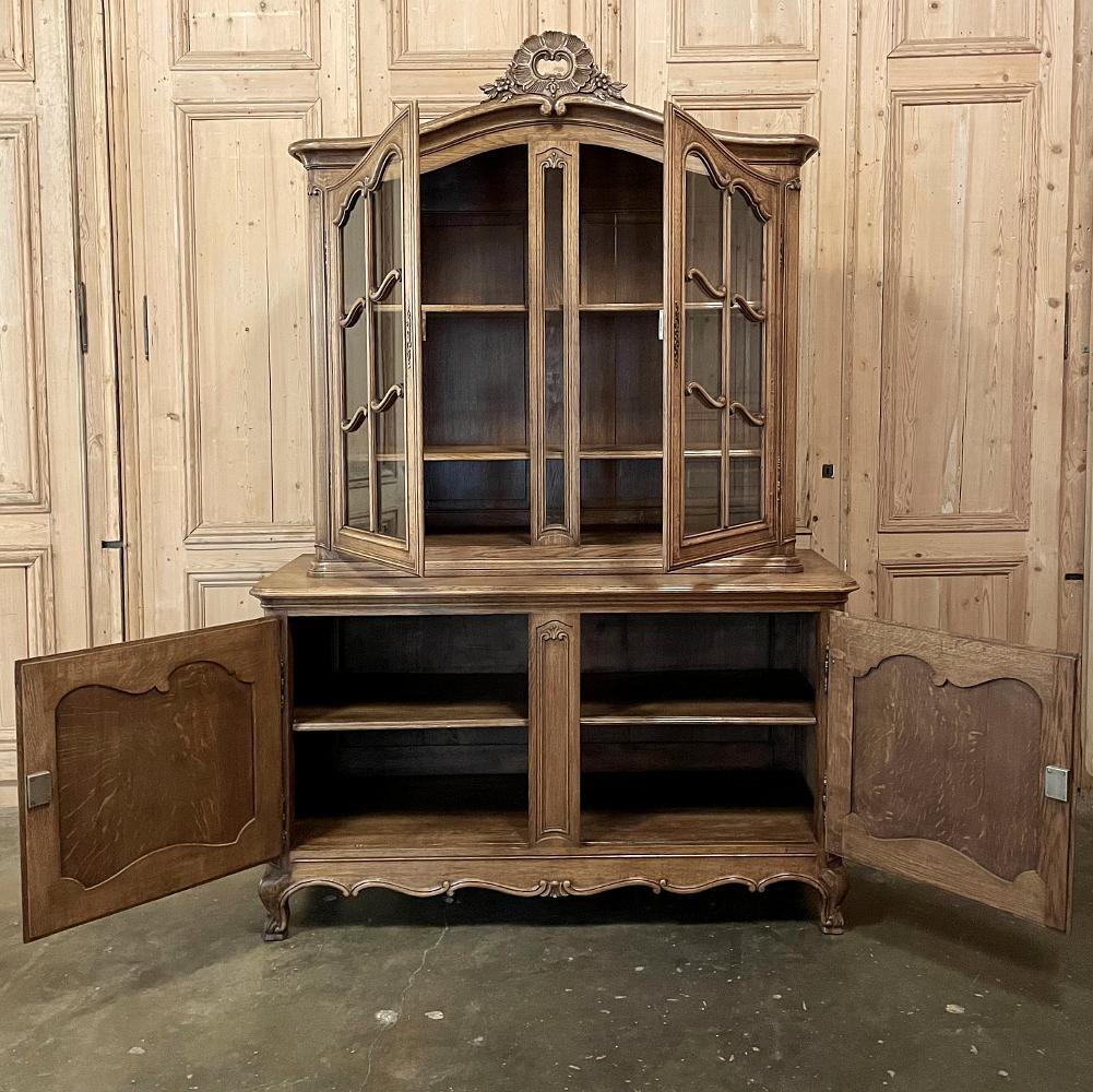 Antique Country French Vitrine or Bookcase In Good Condition In Dallas, TX