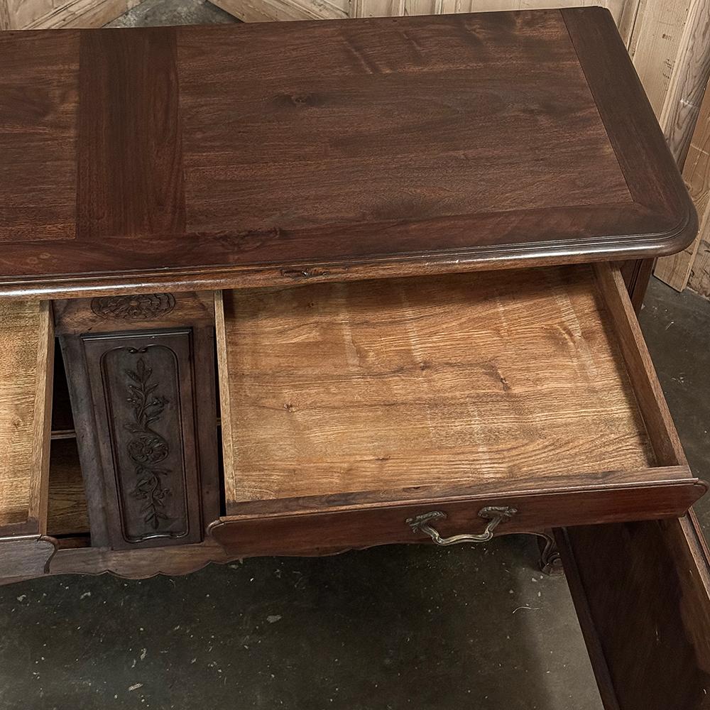 Antique Country French Walnut Buffet ~ Enfilade For Sale 2