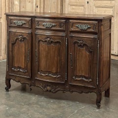 Antique Country French Walnut Buffet ~ Trois Porte Enfilade