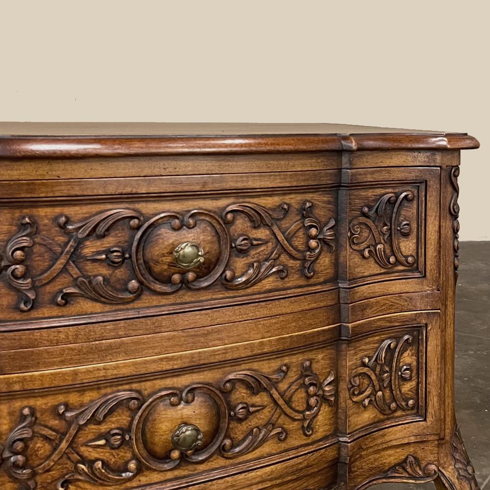 Antique Country French Walnut Commode For Sale 4