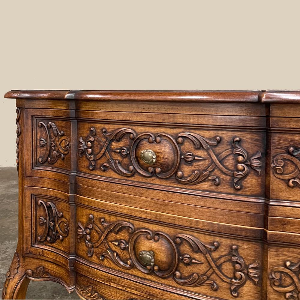 Antique Country French Walnut Commode For Sale 7