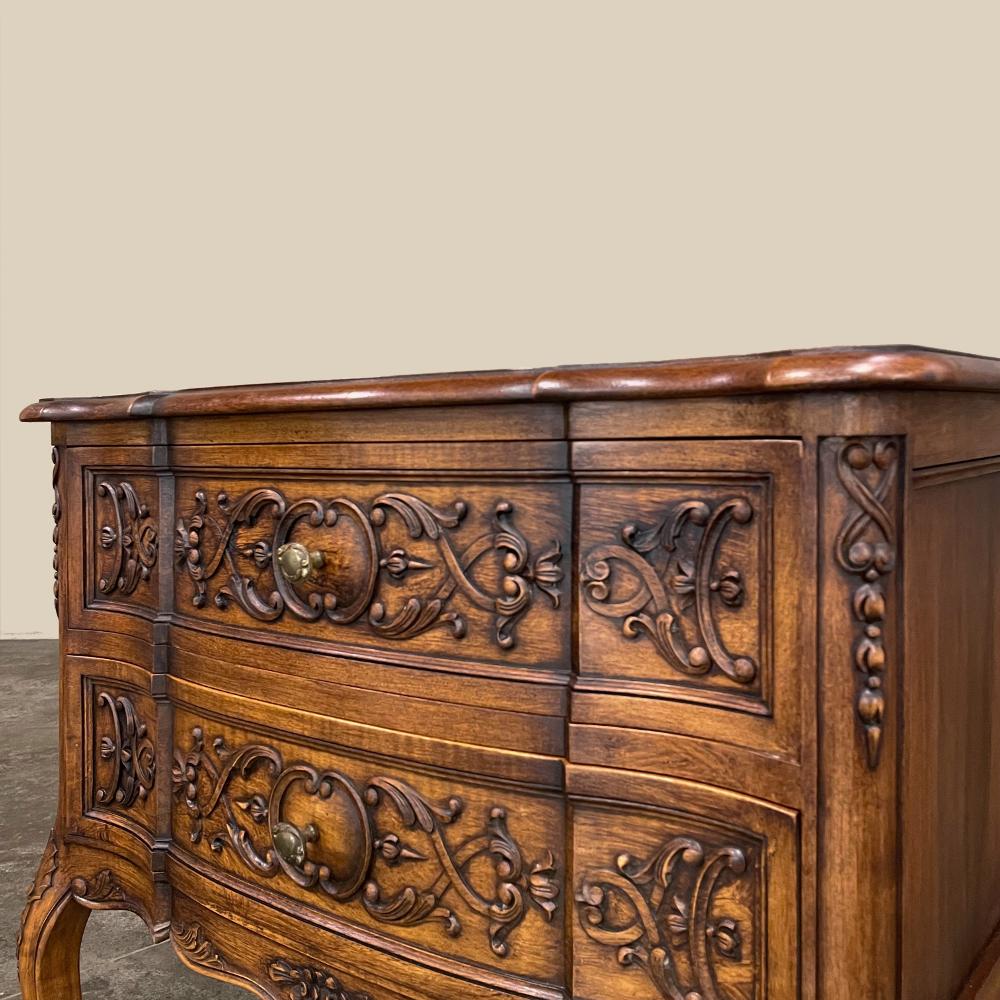 Antique Country French Walnut Commode For Sale 9