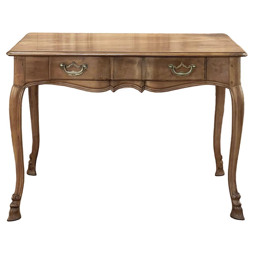 Antique Country French Walnut Desk ~ Writing Table For Sale