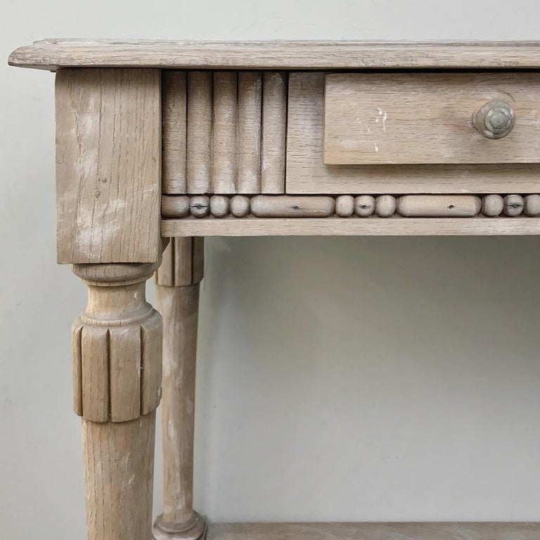 Whitewashed Wood Sofa Table Baci Living Room