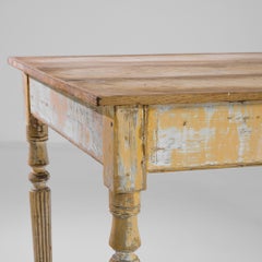 Antique Country French Wood Patinated Table
