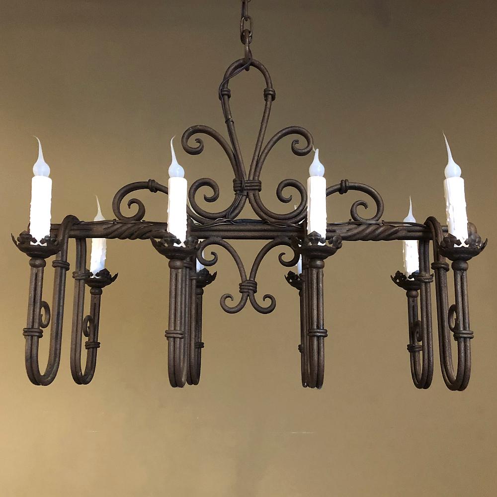 french iron chandelier