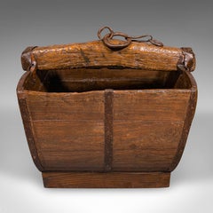 Antique Country Garden Well Bucket, English, Planter, Fireside Store, Georgian