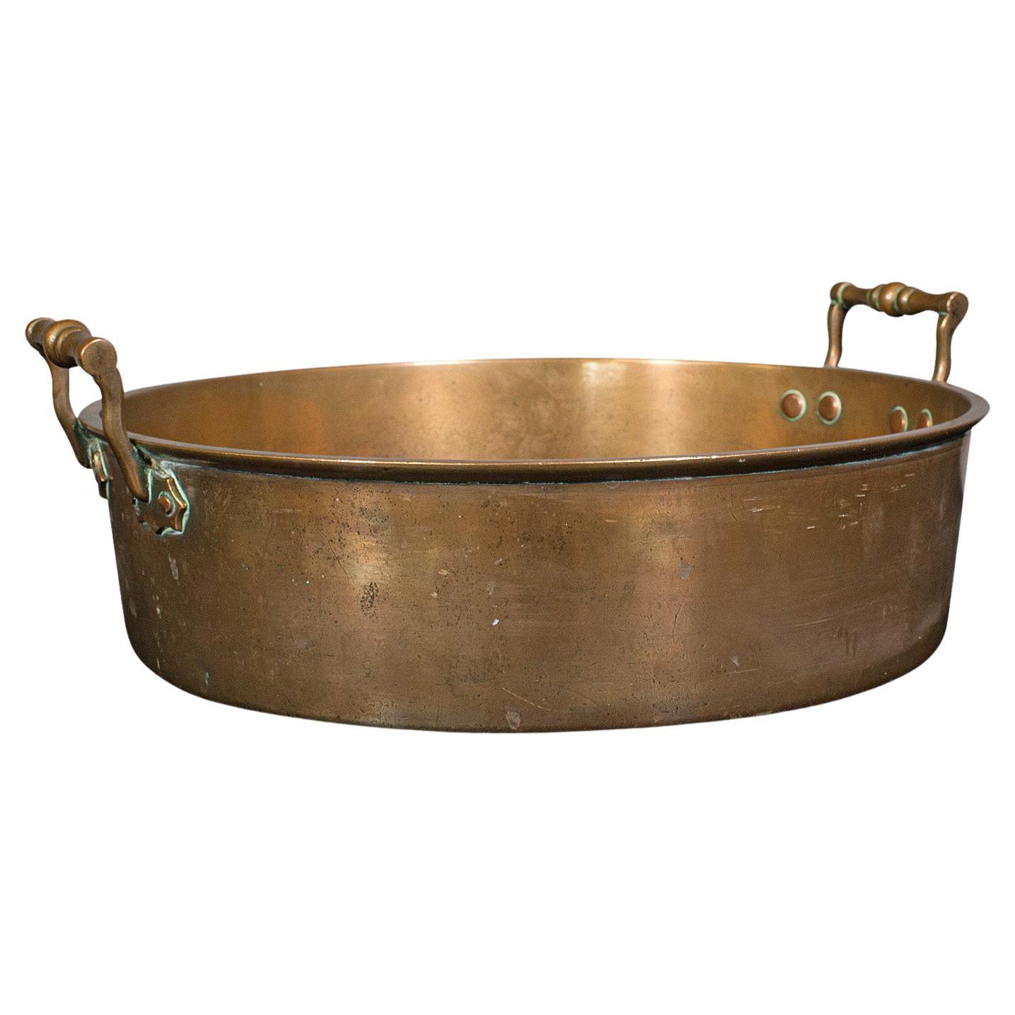 Antique Country House Braising Pan, English, Bronze, Cooking Pot, Victorian