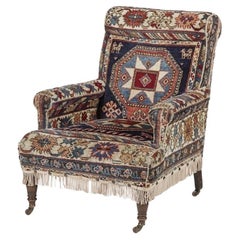 Antique Country House Carpet Library Armchair