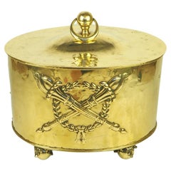 Antique Country House Coal Bin with Liner