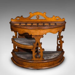 Antique Country House Hall Stand, Scottish, Demi Lune, Oak, Umbrella, Victorian