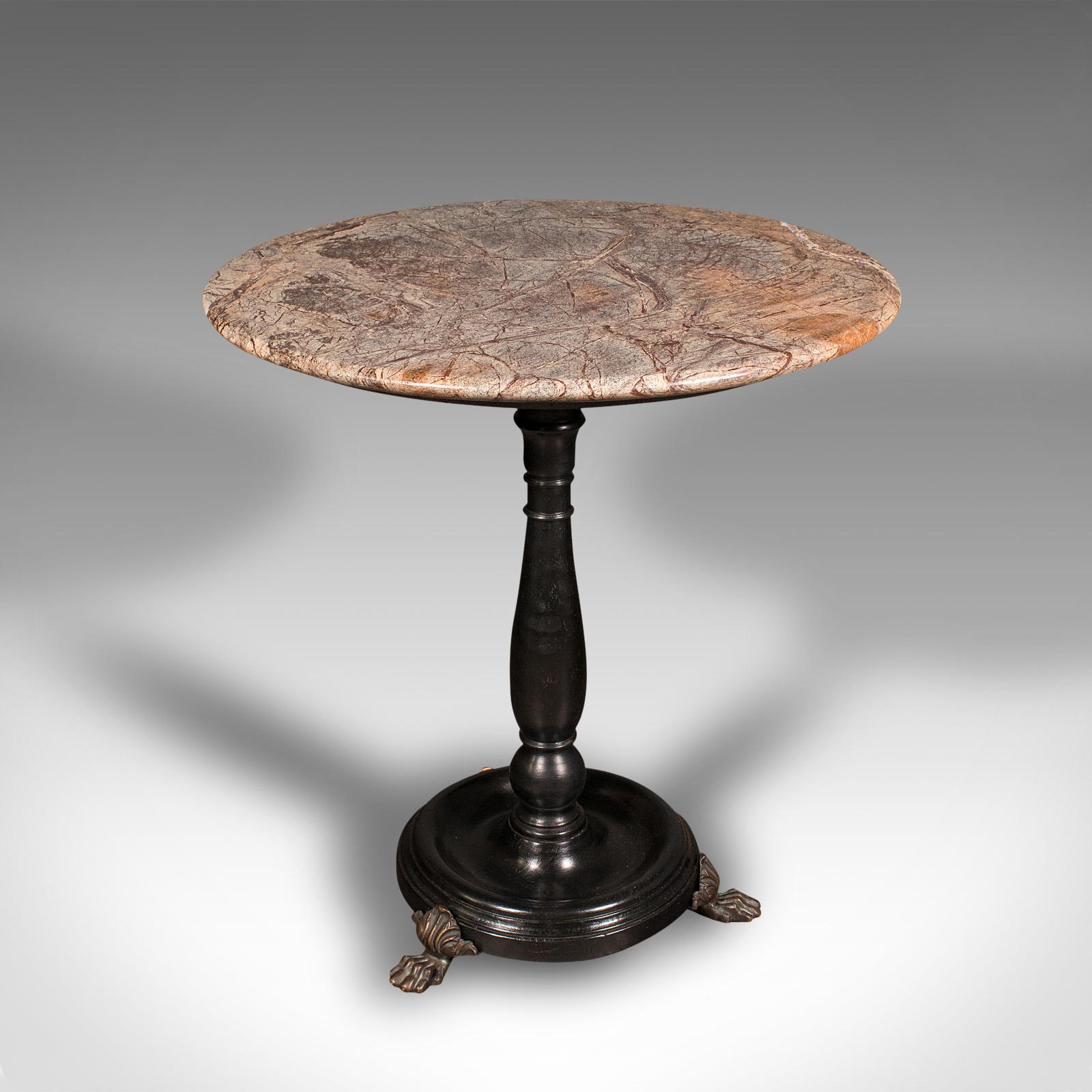 Antique Country House Lamp Table, English, Marble, Georgian Revival, Victorian In Good Condition For Sale In Hele, Devon, GB