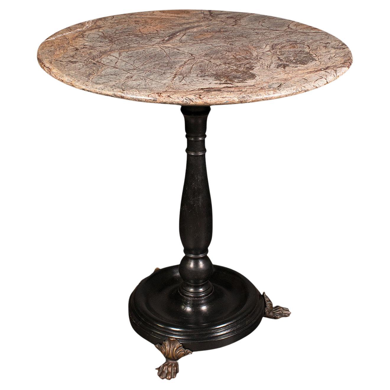 Antique Country House Lamp Table, English, Marble, Georgian Revival, Victorian For Sale