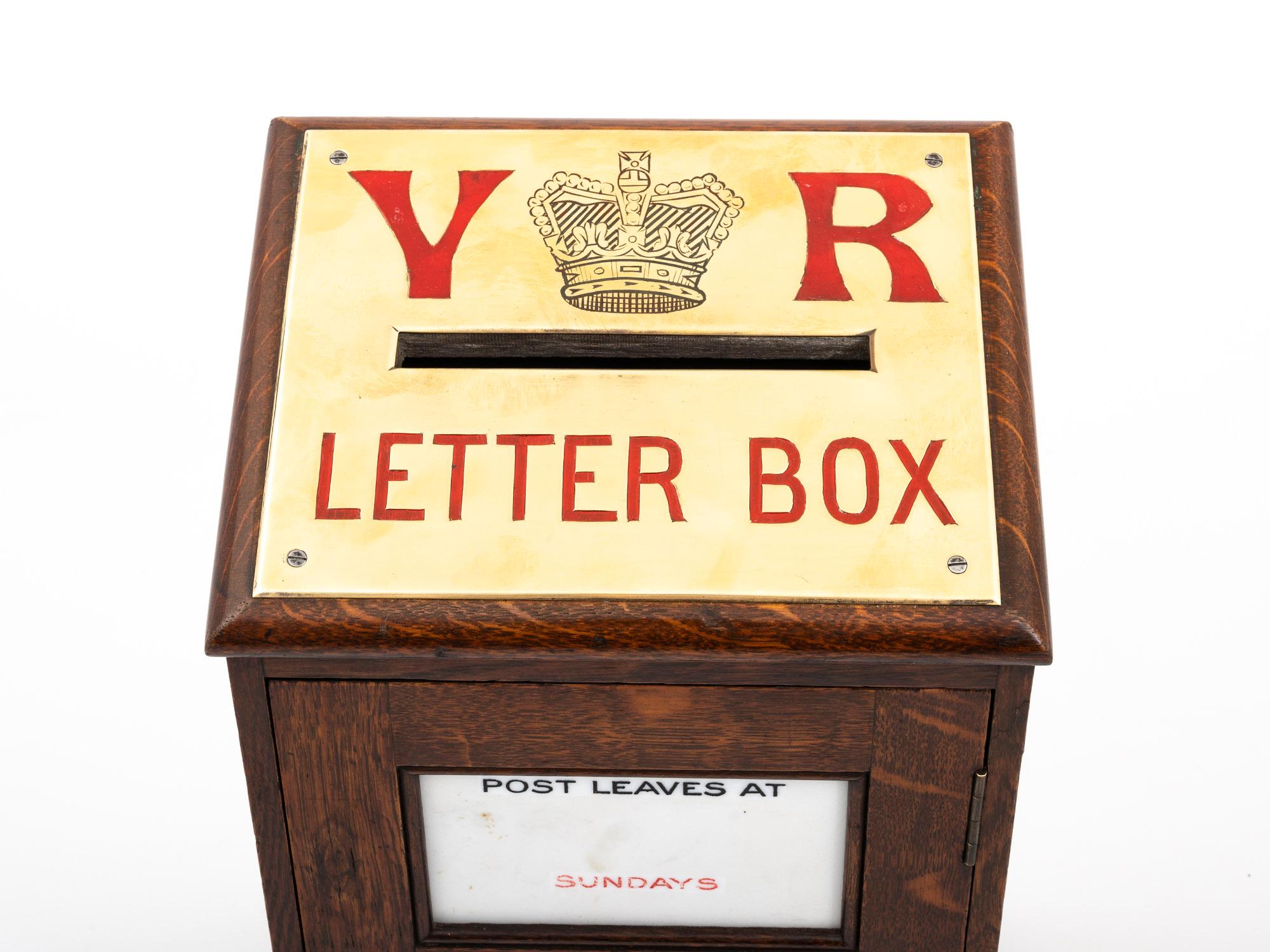 British Antique Country House Letter Box by Army & Navy