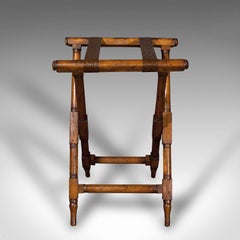 Antique Country House Luggage Stand, Scottish Valet, Wylie & Lochhead, Victorian