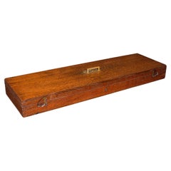 Antiguo Estuche de Juego de Salón de Casa de Campo, Inglés, Roble, Caja Organizadora, Victoriano