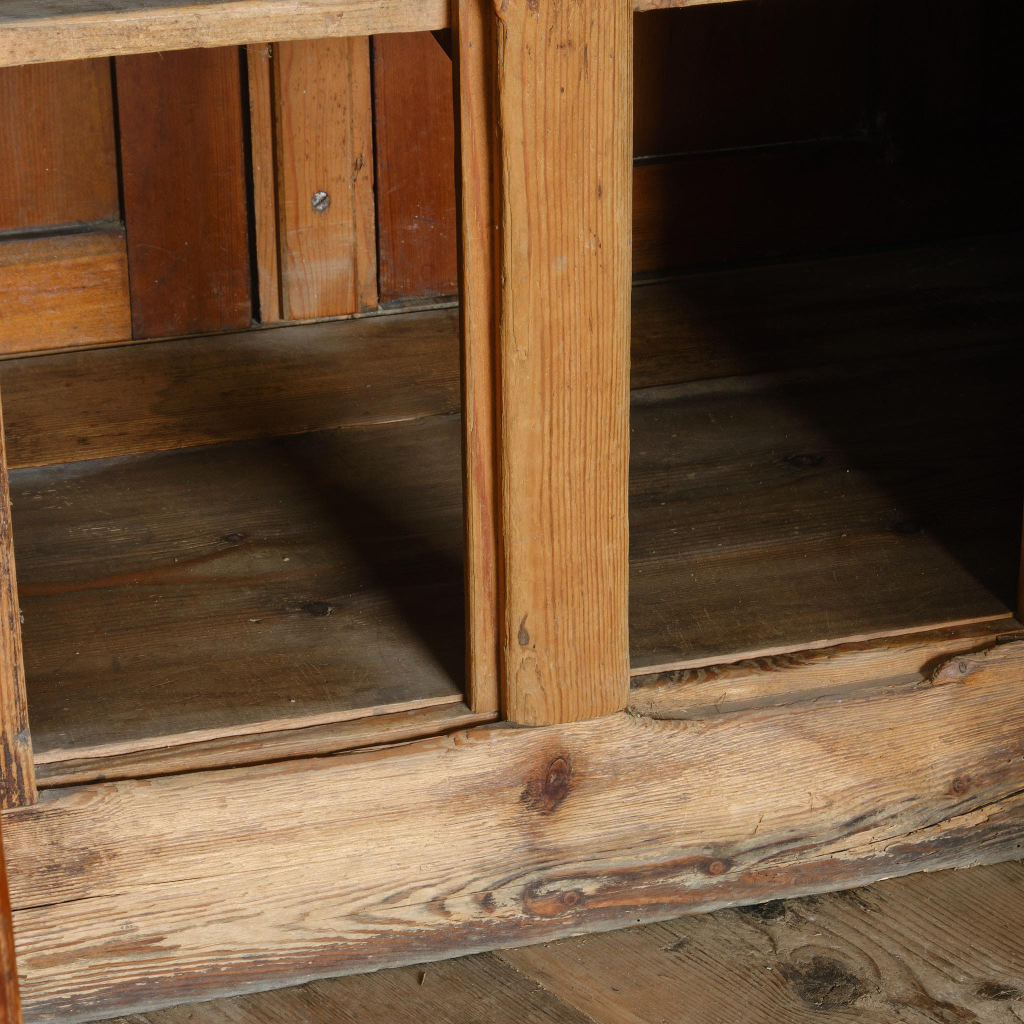 Antique Country House Pine Pedestal Desk - Holkham Hall 10