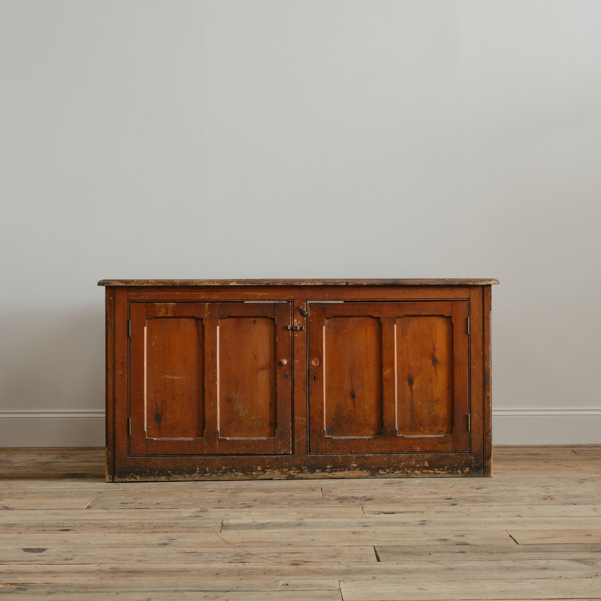 Antique Country House Pine Pedestal Desk - Holkham Hall 1