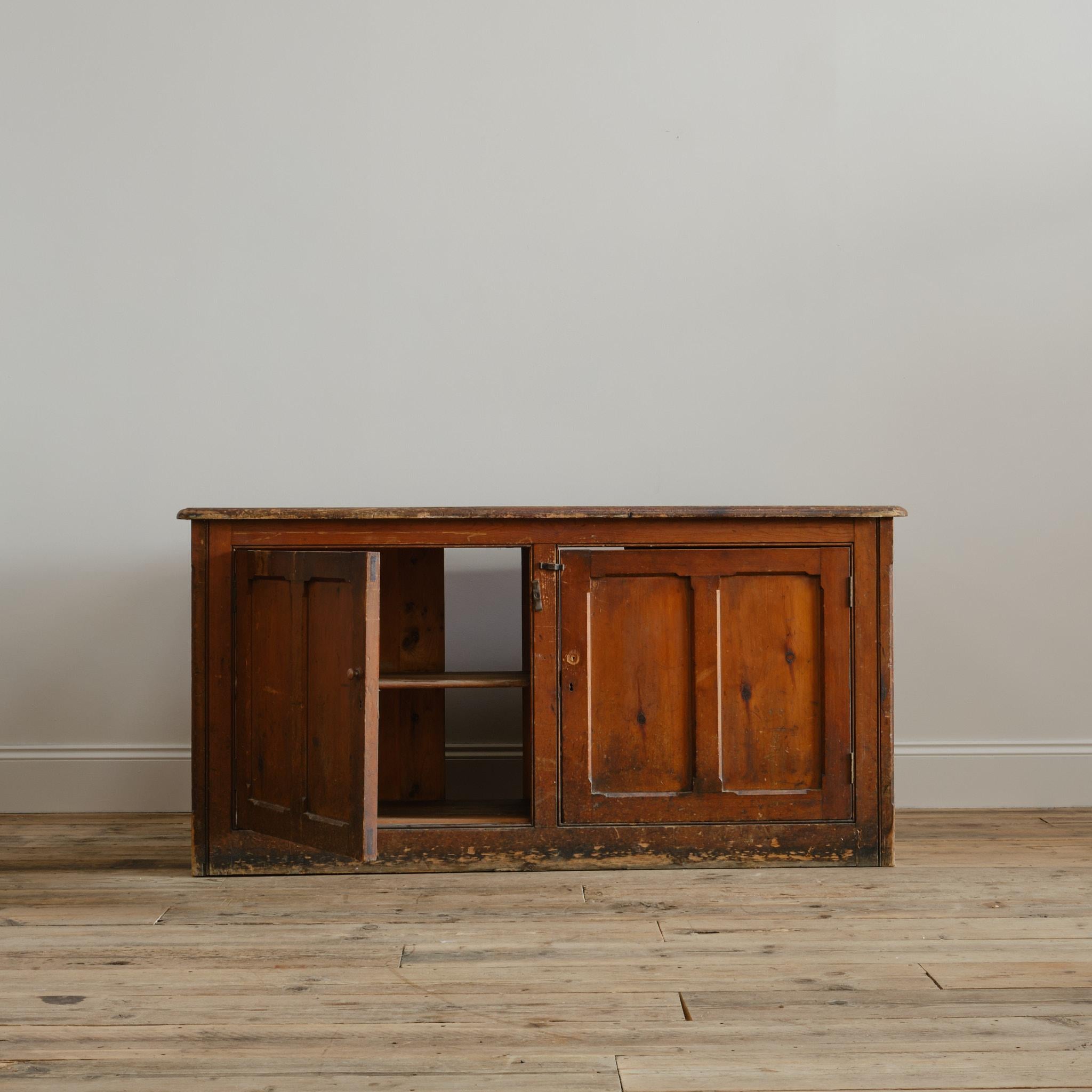 Antique Country House Pine Pedestal Desk - Holkham Hall 2