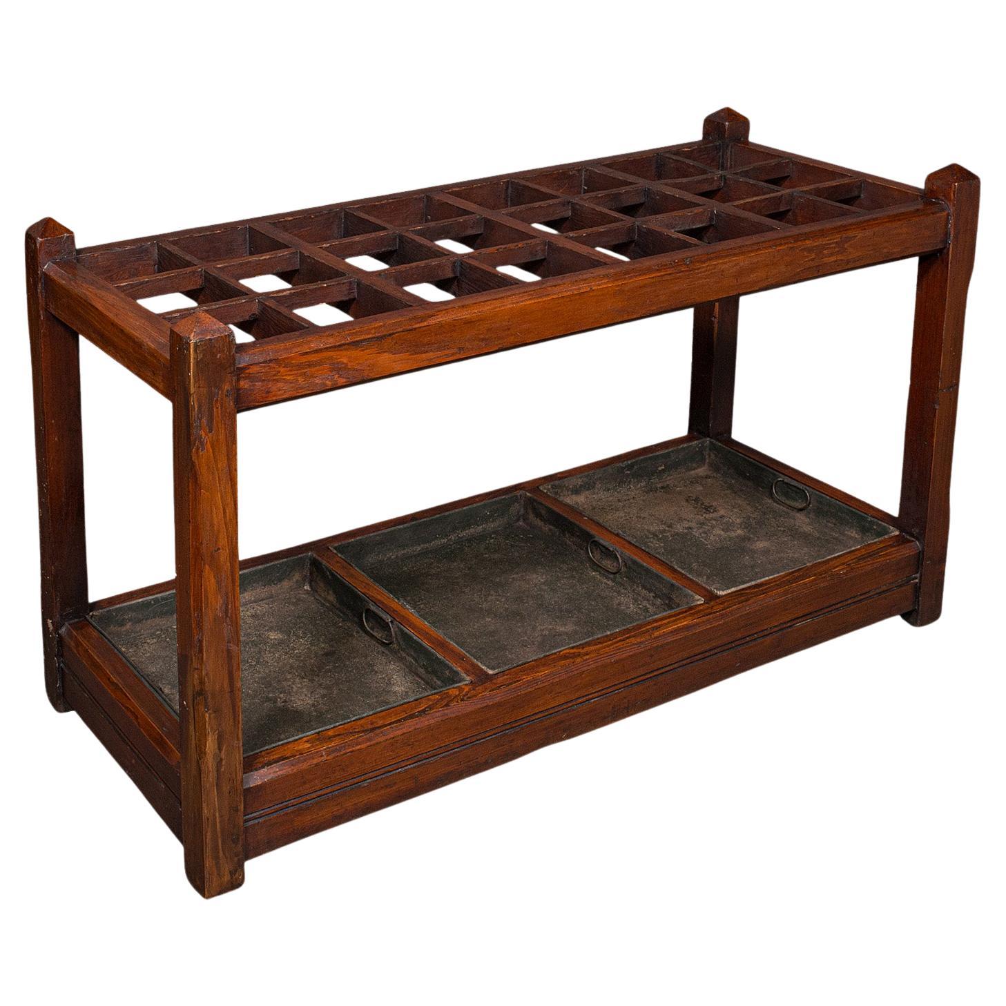 Antiker Landhaus-Schirmständer, englisch, 24 Teilung, A. Hall Rack, viktorianisch im Angebot