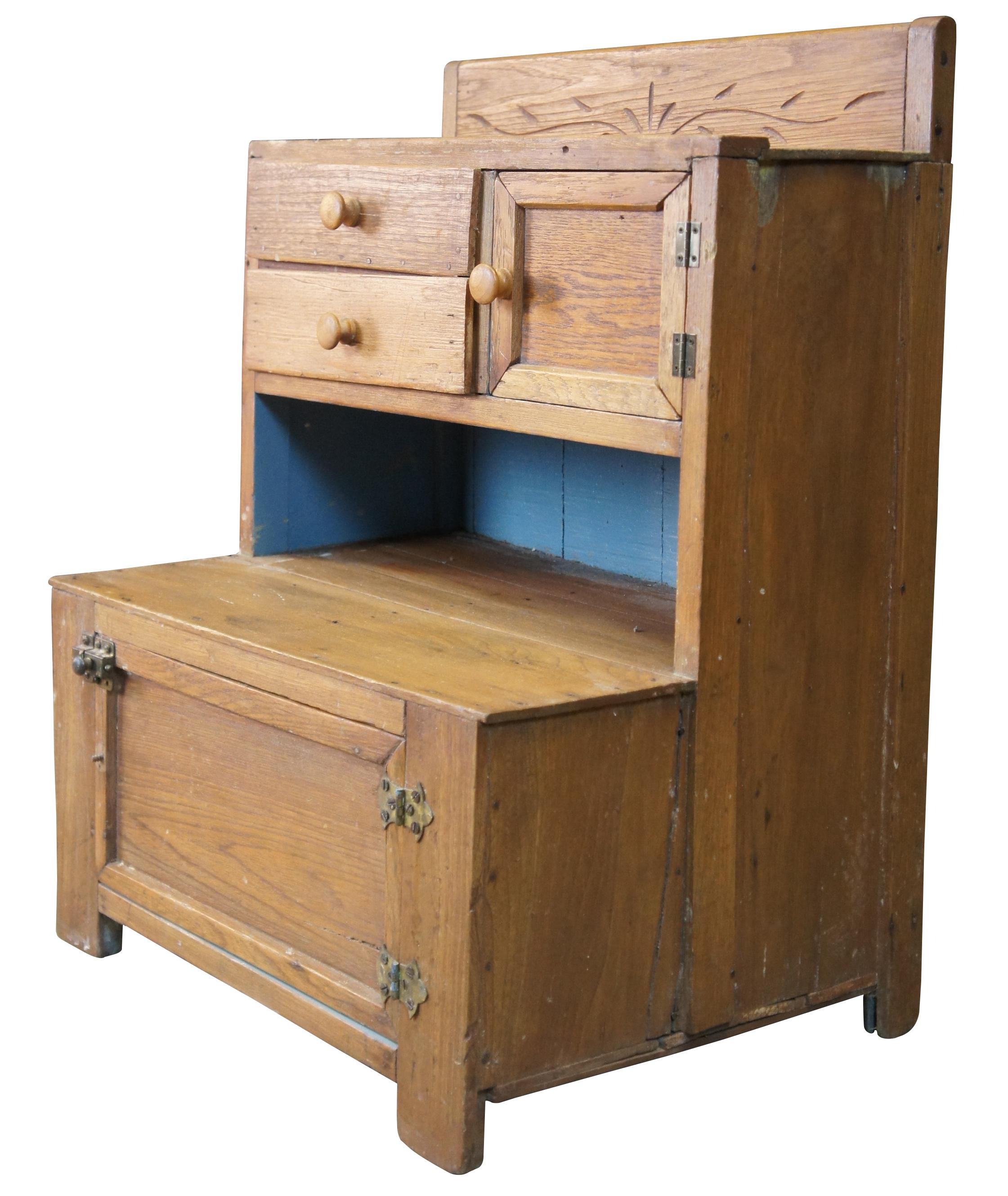 oak hoosier cabinet