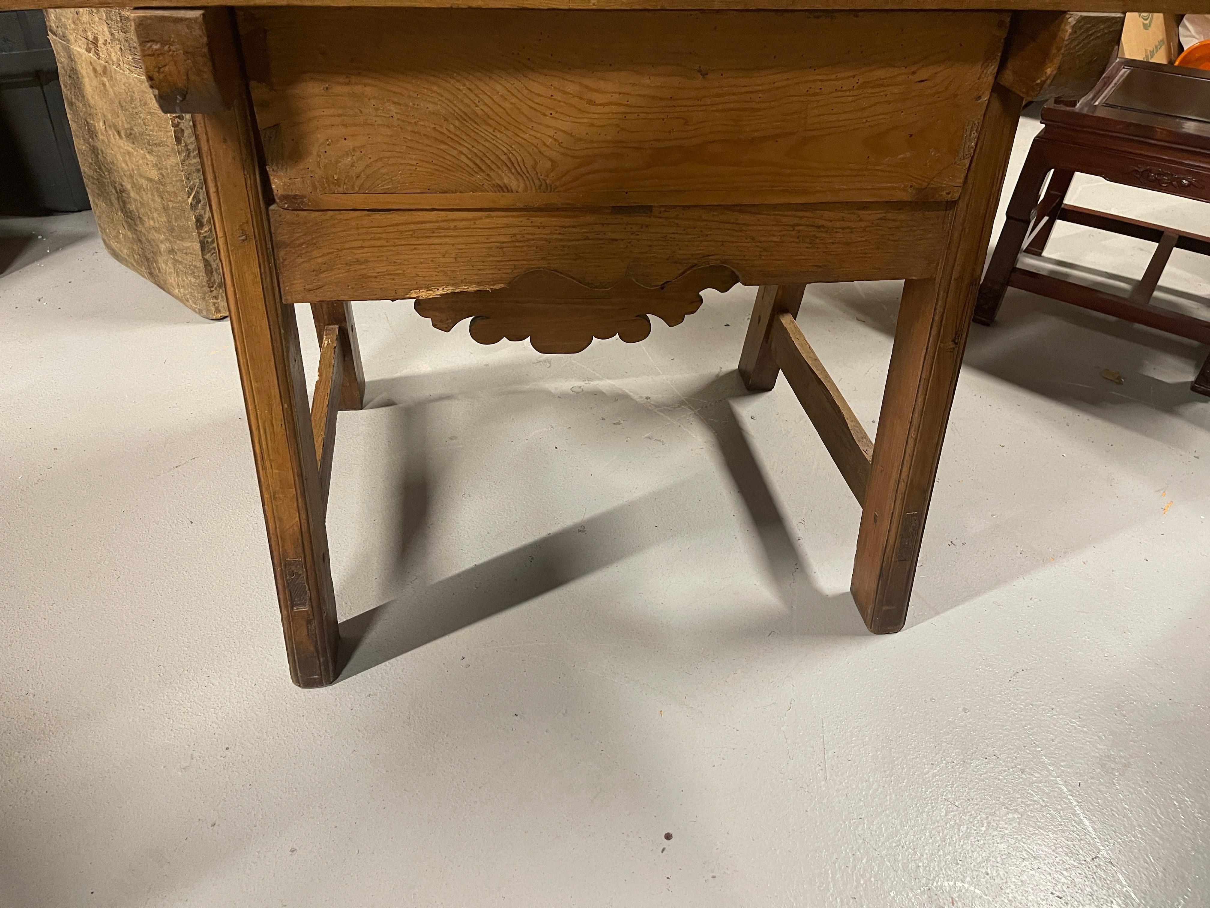Antique Country One Drawer Table For Sale 9