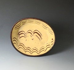 Antique Country Pottery Baking Dish Made in Devon, England, Mid-19th Century