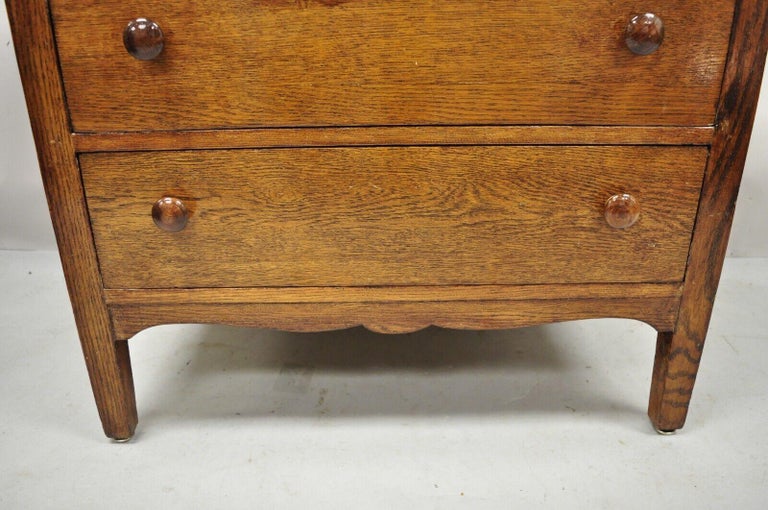Antique Country Primitive Oak 30" 3 Drawer Small Dresser Chest at 1stDibs |  small antique dresser, antique 3 drawer dresser, primitive dresser