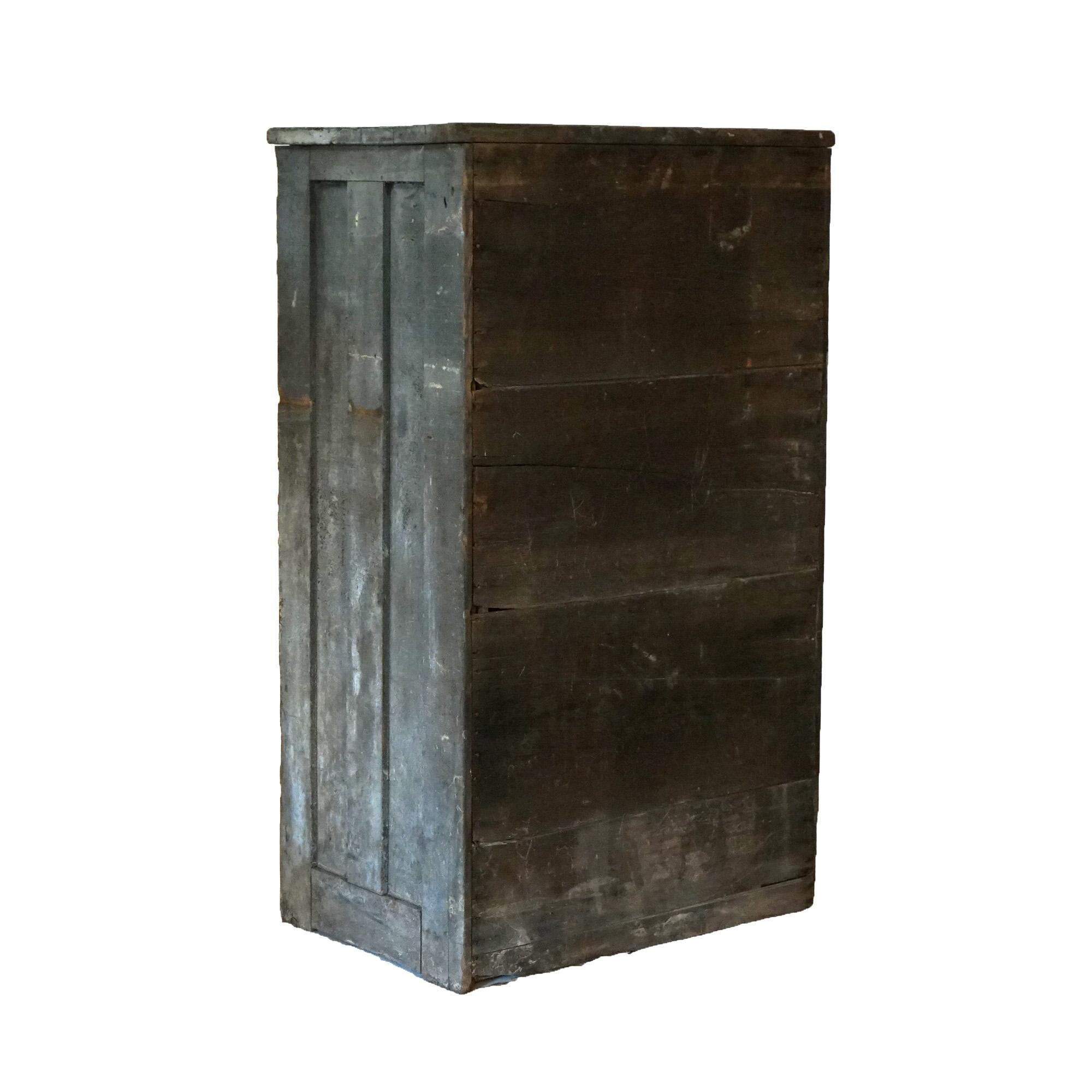 Antique Country Store 20 Drawer Type Cabinet C1920 8