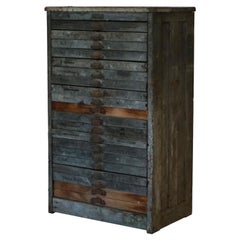 Antique Country Store 20 Drawer Type Cabinet C1920