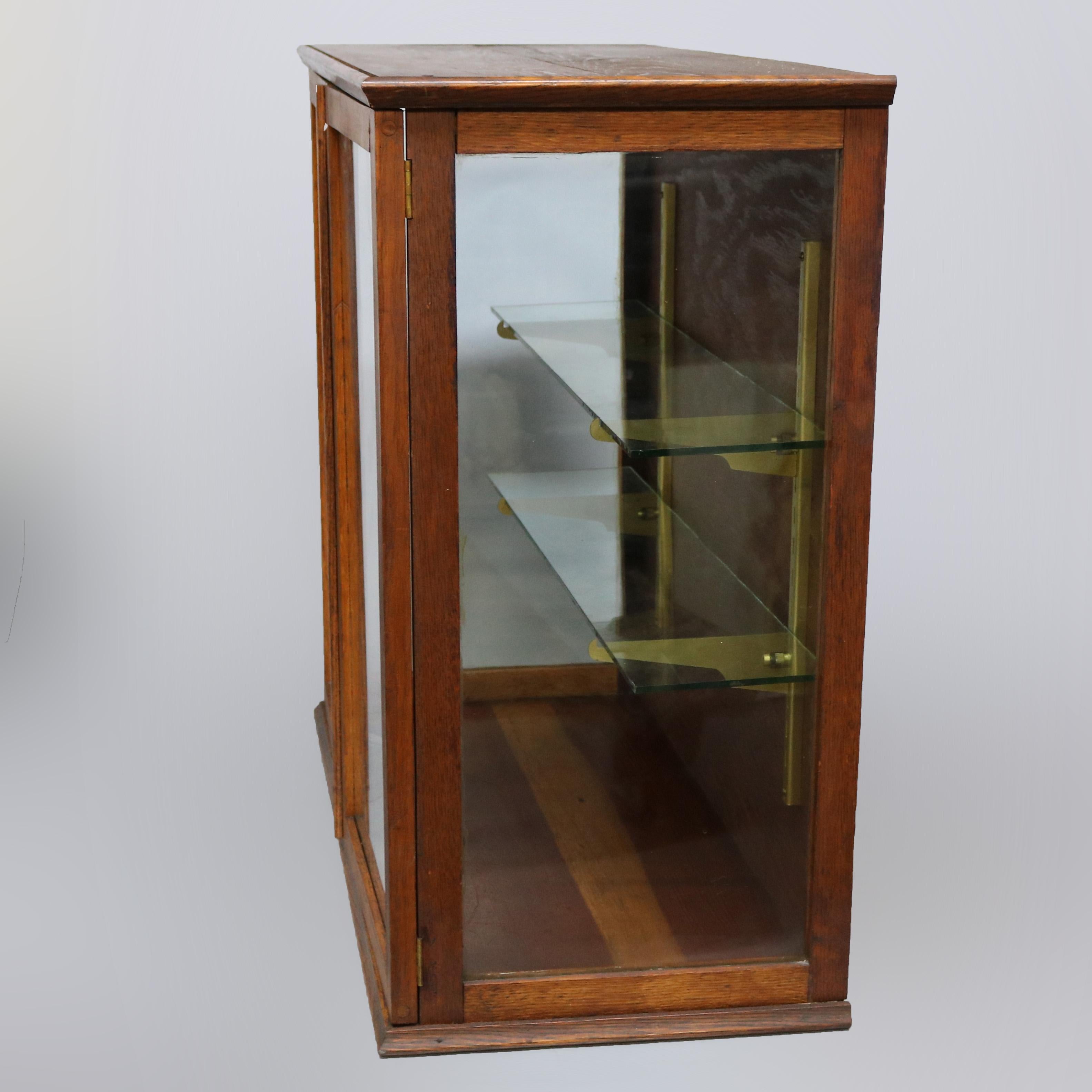 American Antique Country Store Counter Top Display Cabinet, circa 1900