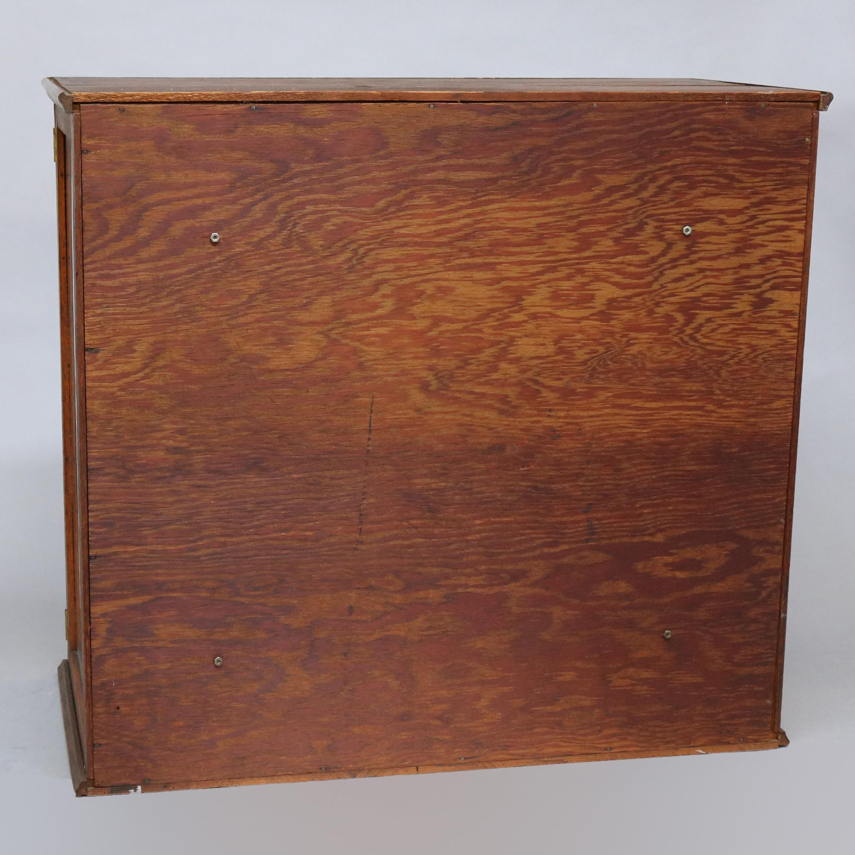 20th Century Antique Country Store Counter Top Display Cabinet, circa 1900
