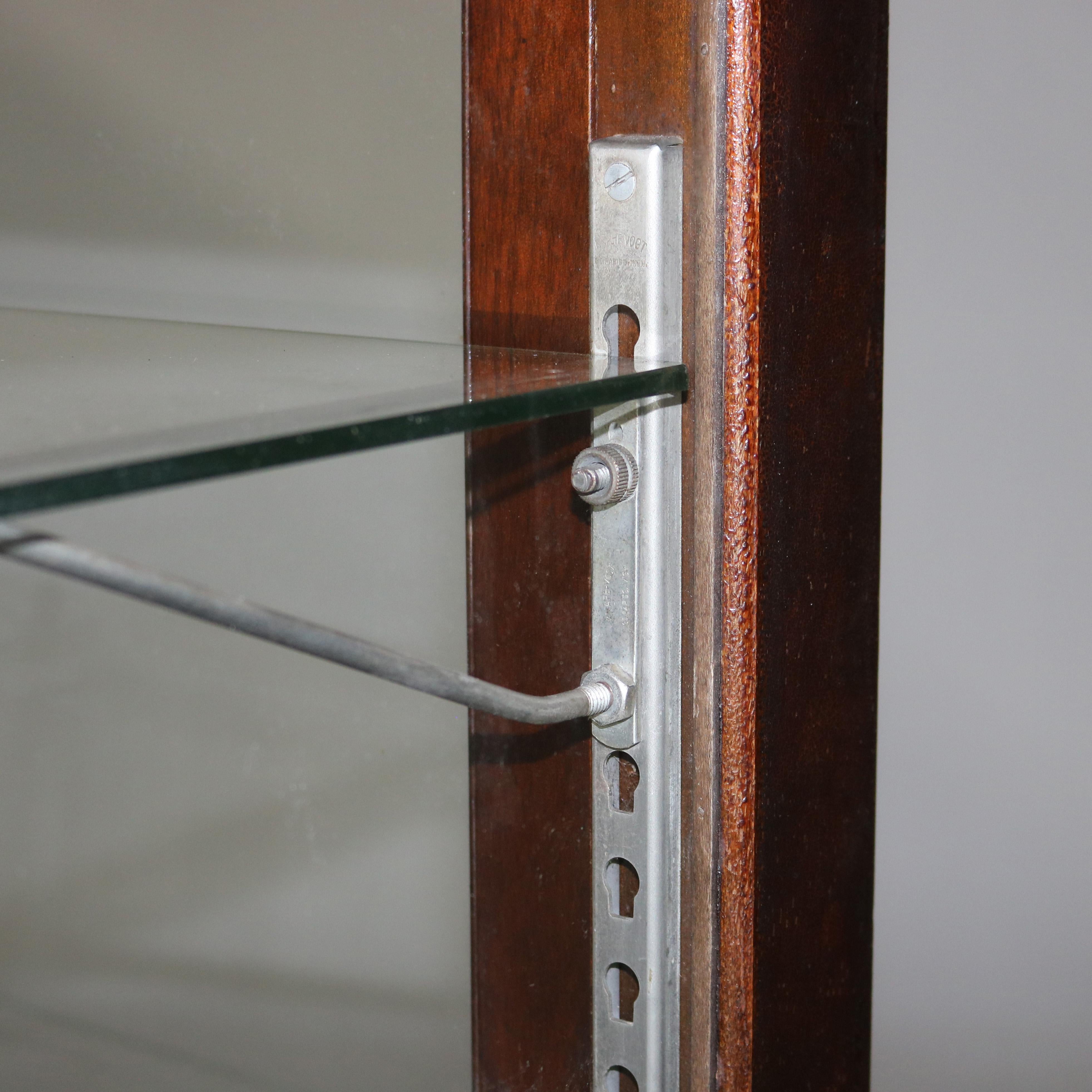 Antique Country Store Mahogany Cigarette Display Case C1910 2