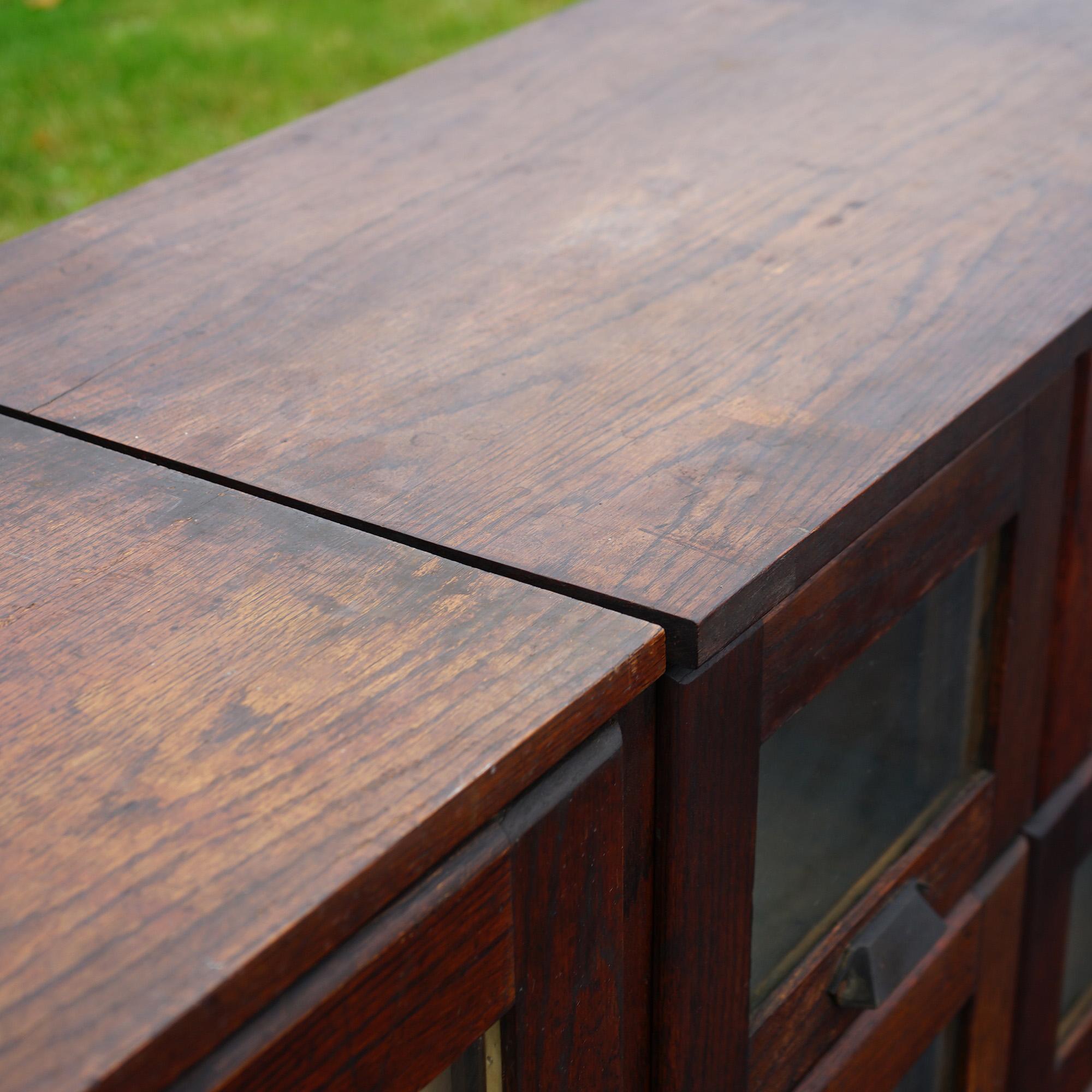 Antique Country Store Oak 3-Part Advertising Seed Cabinet (36 Compartments) 1910 3