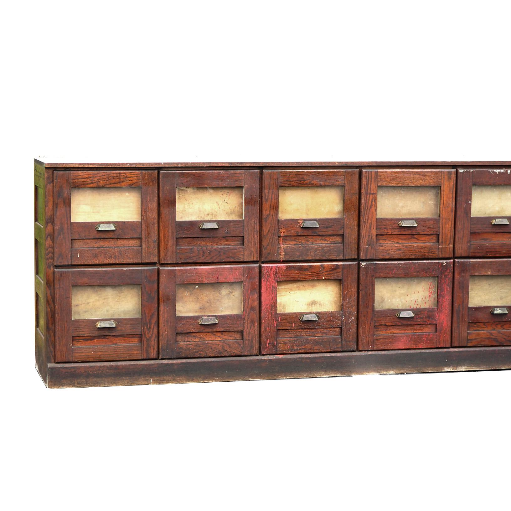 antique seed cabinet