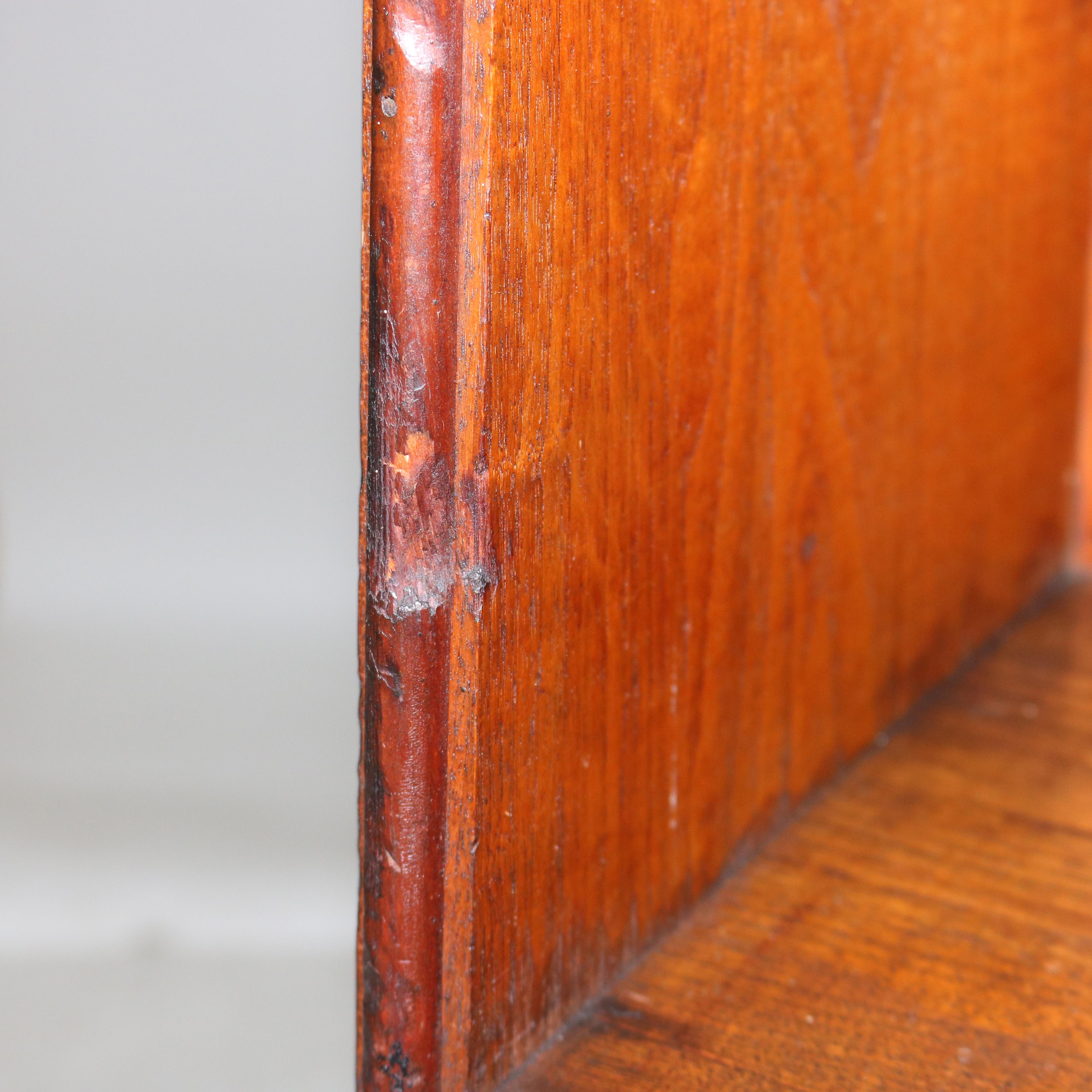 Antique Country Store Walnut & Oak Display Rack with Drawer c1900 For Sale 6