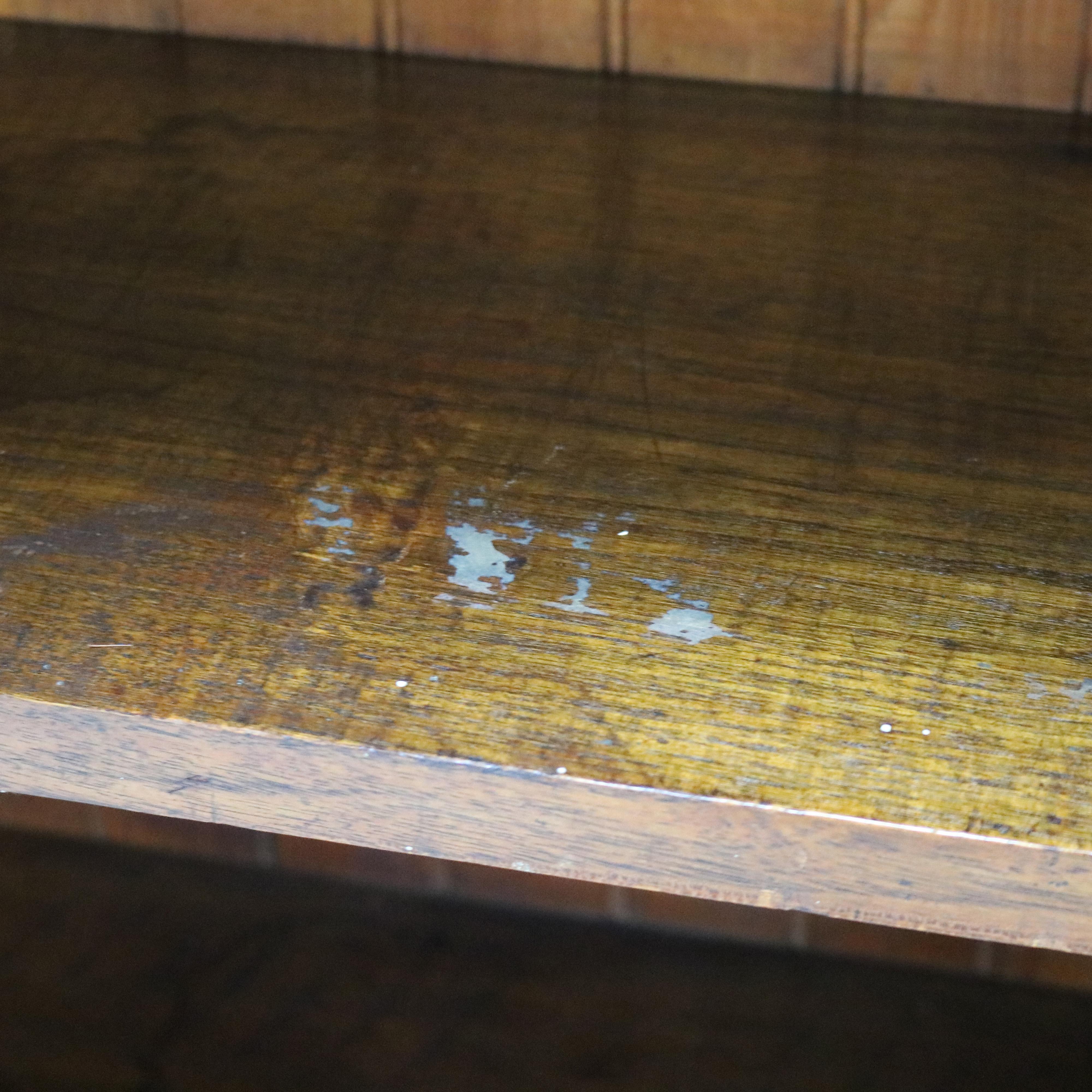 Antique Country Store Walnut & Oak Display Rack with Drawer c1900 For Sale 8