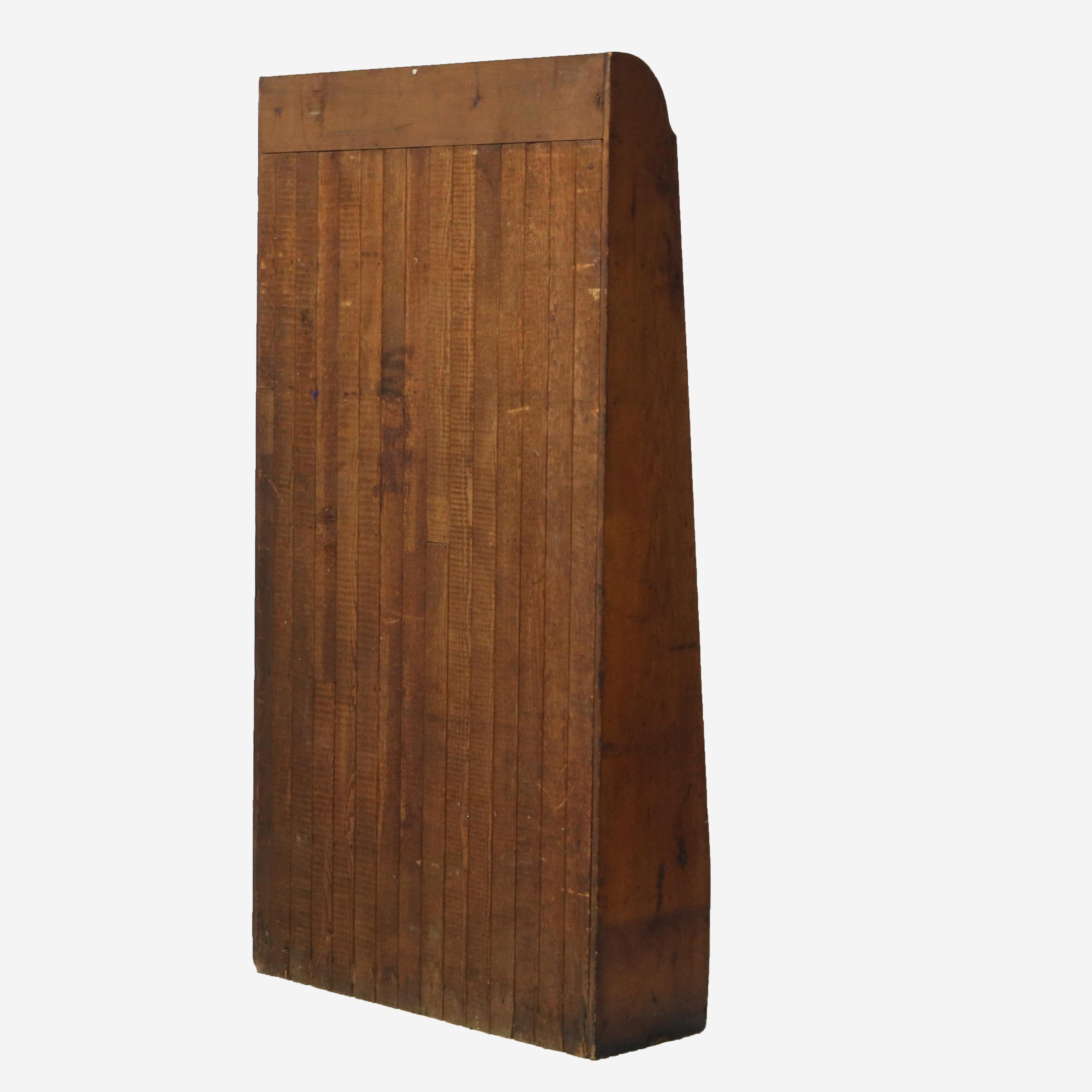 Antique Country Store Walnut & Oak Display Rack with Drawer c1900 For Sale 9