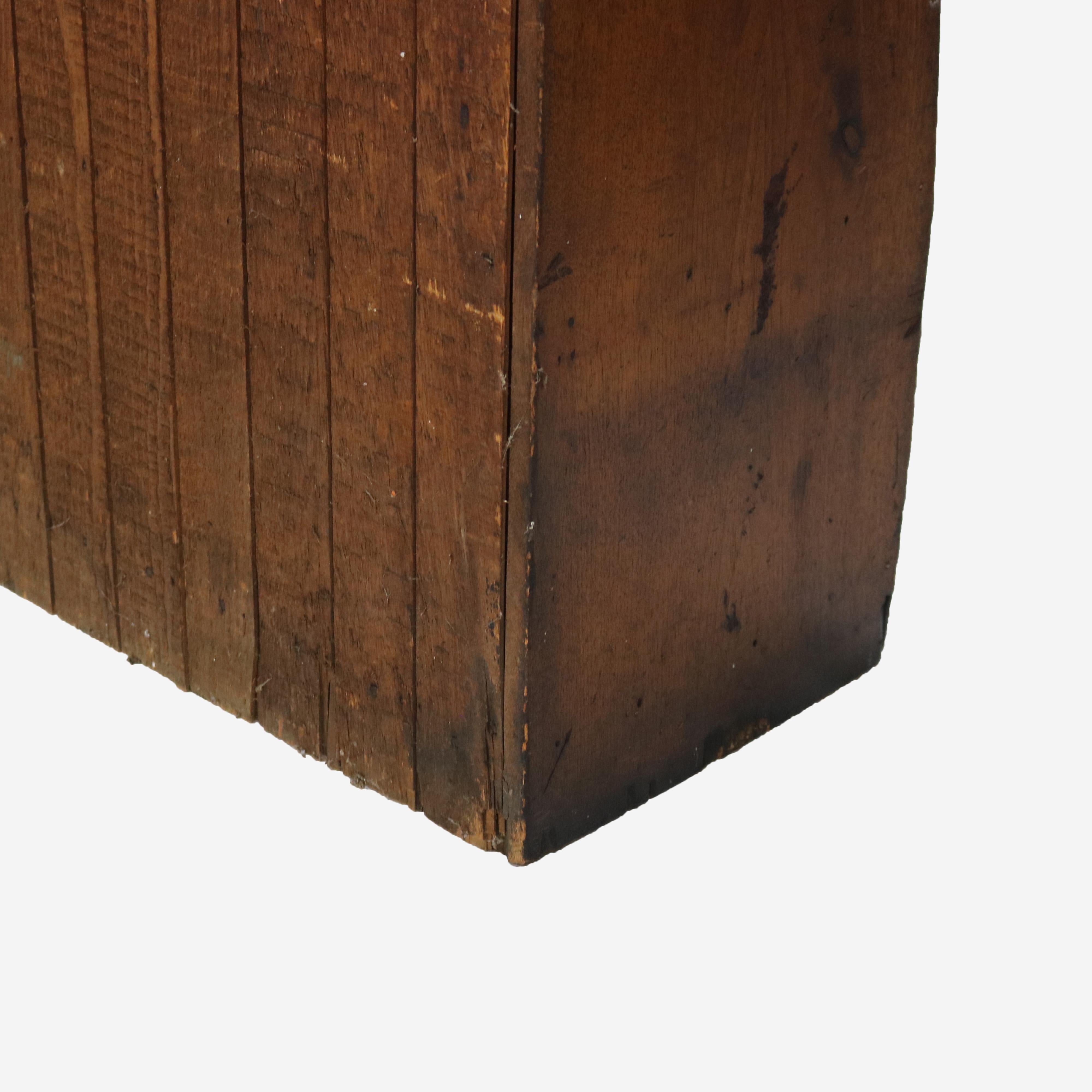 Antique Country Store Walnut & Oak Display Rack with Drawer c1900 For Sale 10