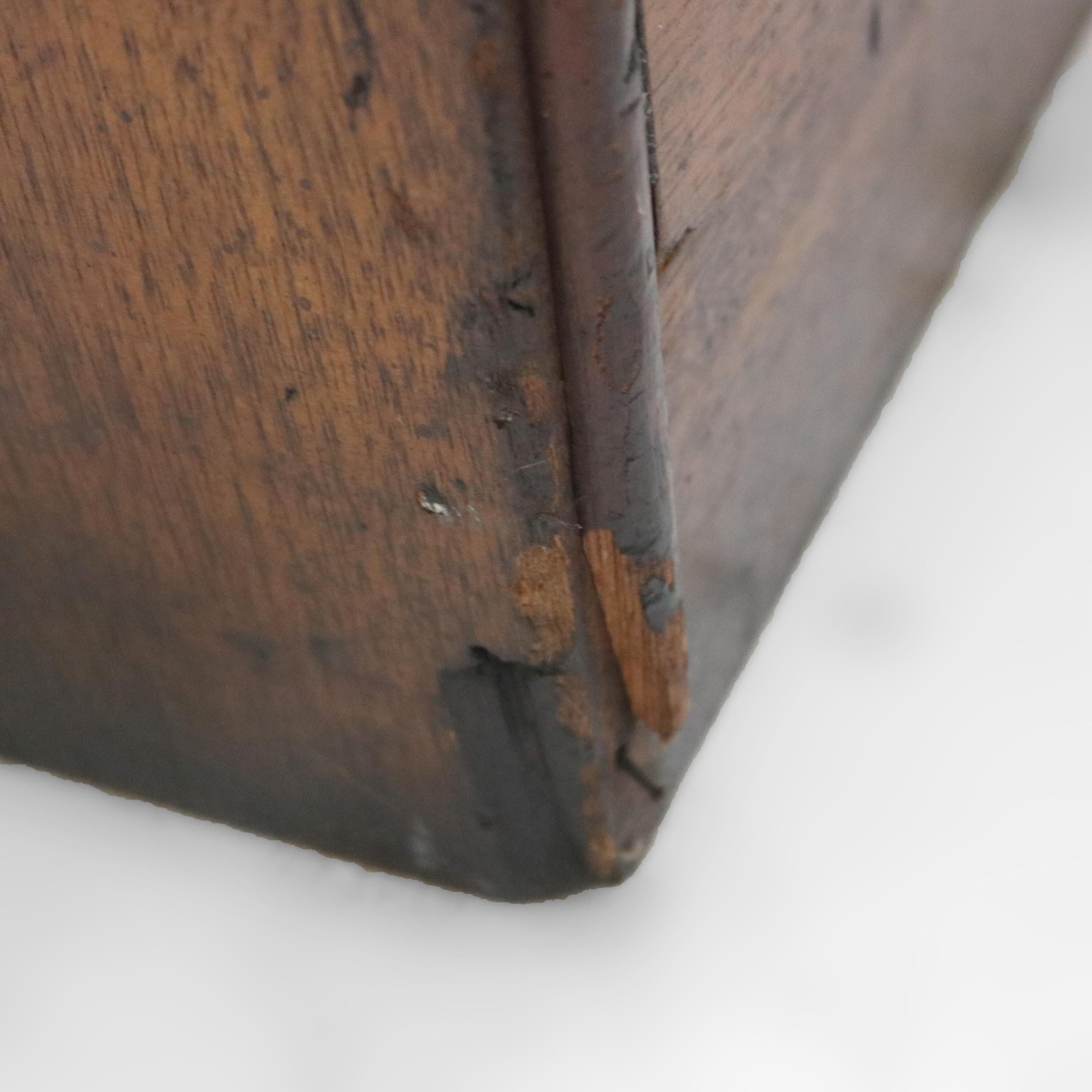 Antique Country Store Walnut & Oak Display Rack with Drawer c1900 For Sale 11