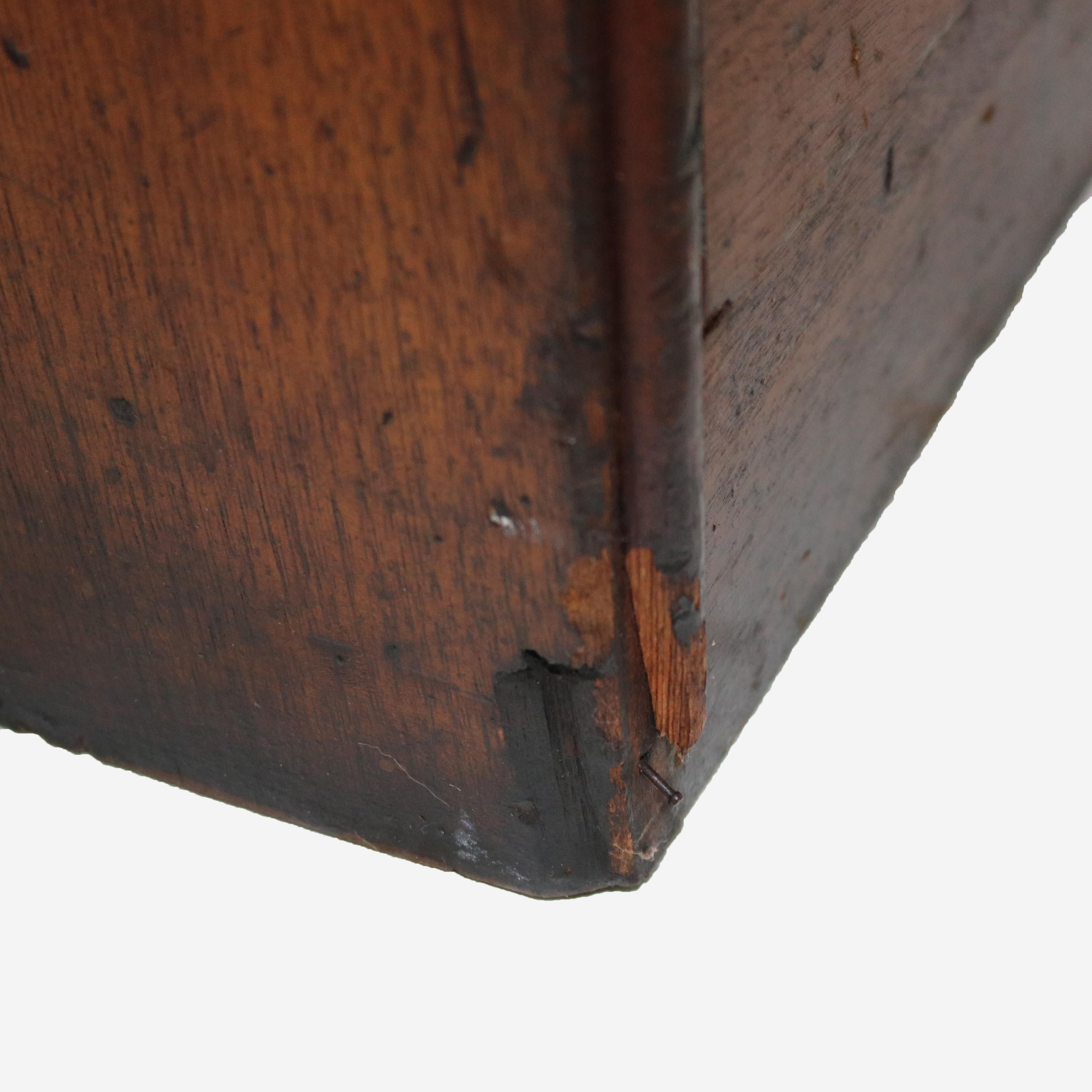 Antique Country Store Walnut & Oak Display Rack with Drawer c1900 For Sale 12