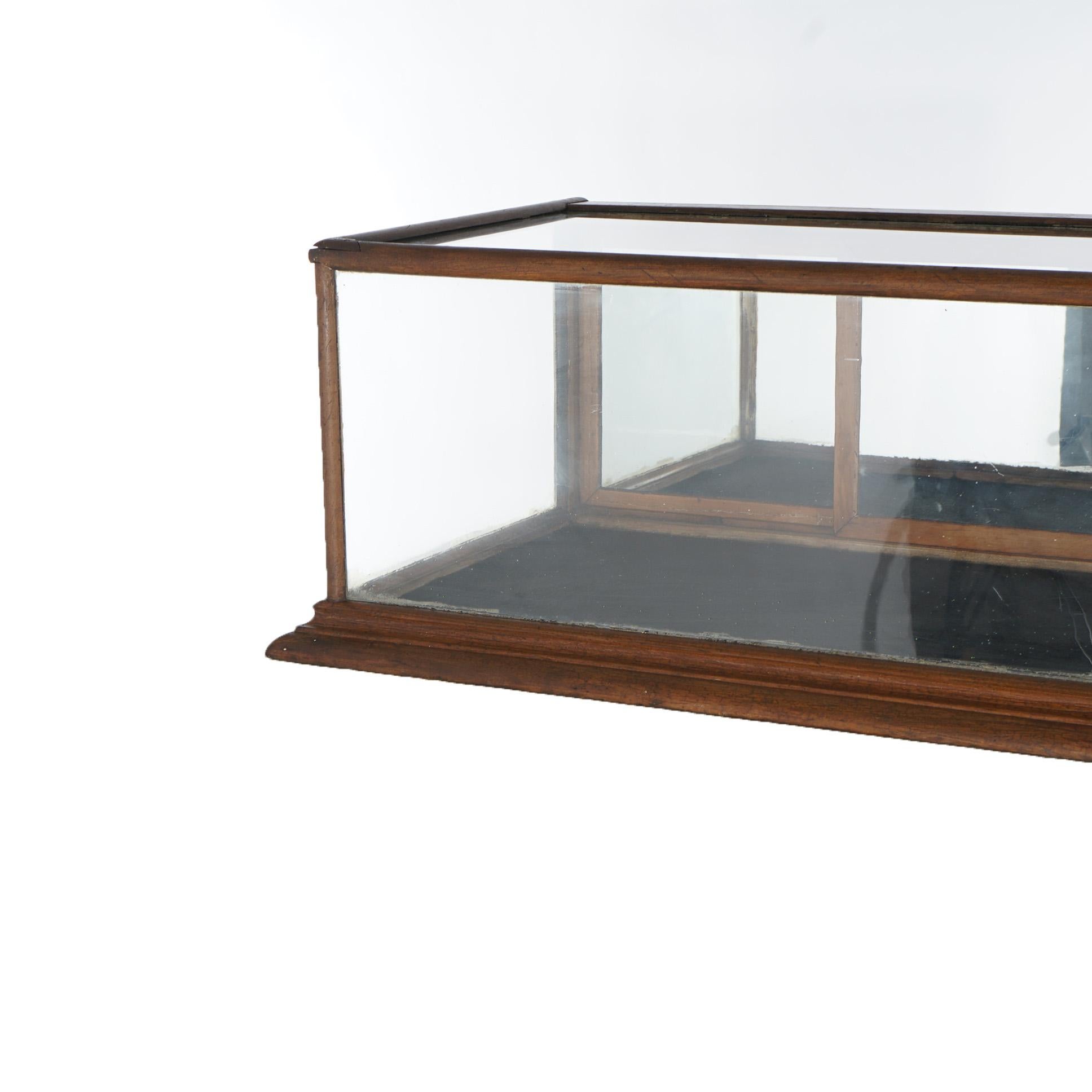 table with glass top display