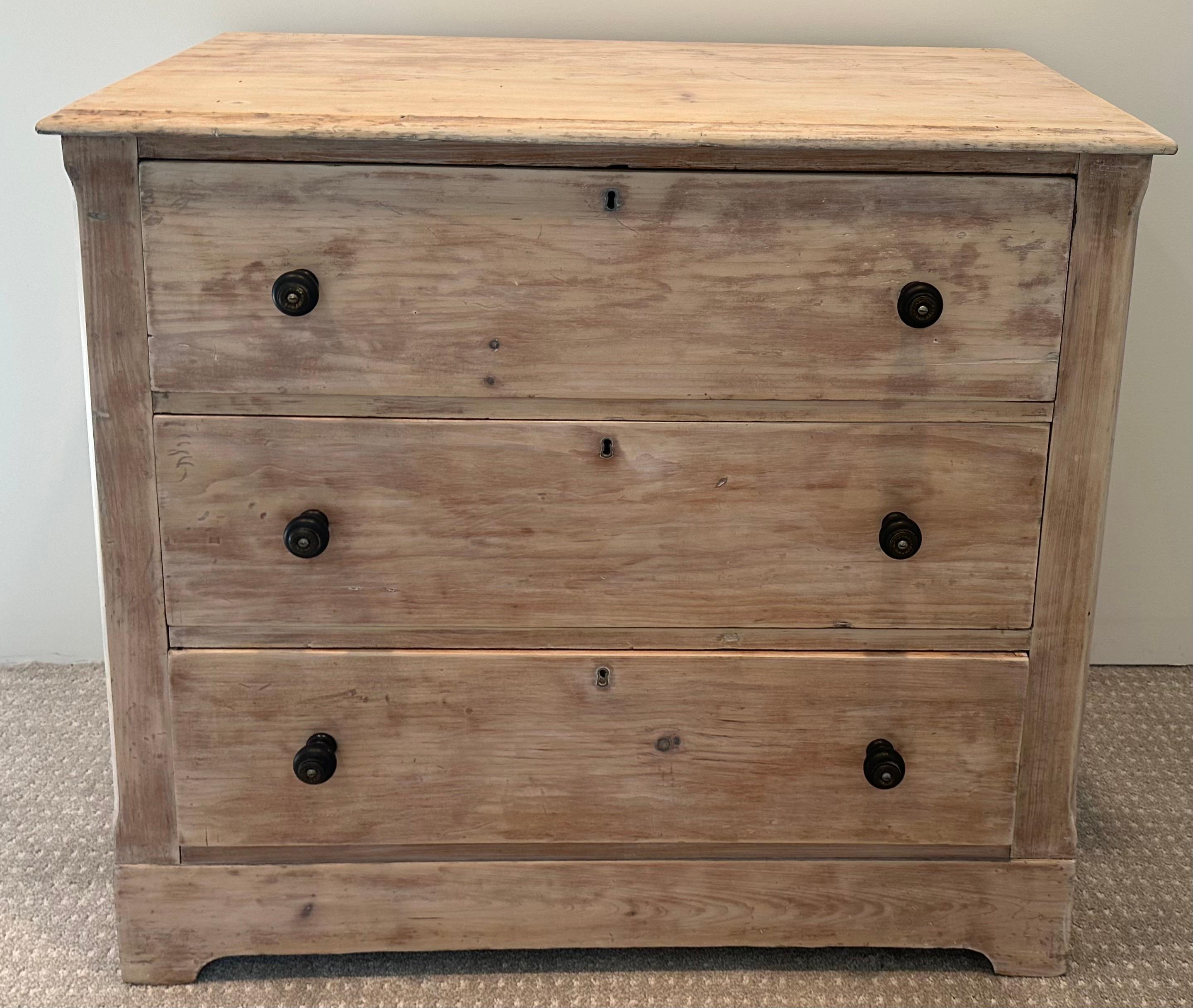 American Antique Country Style English Commode For Sale