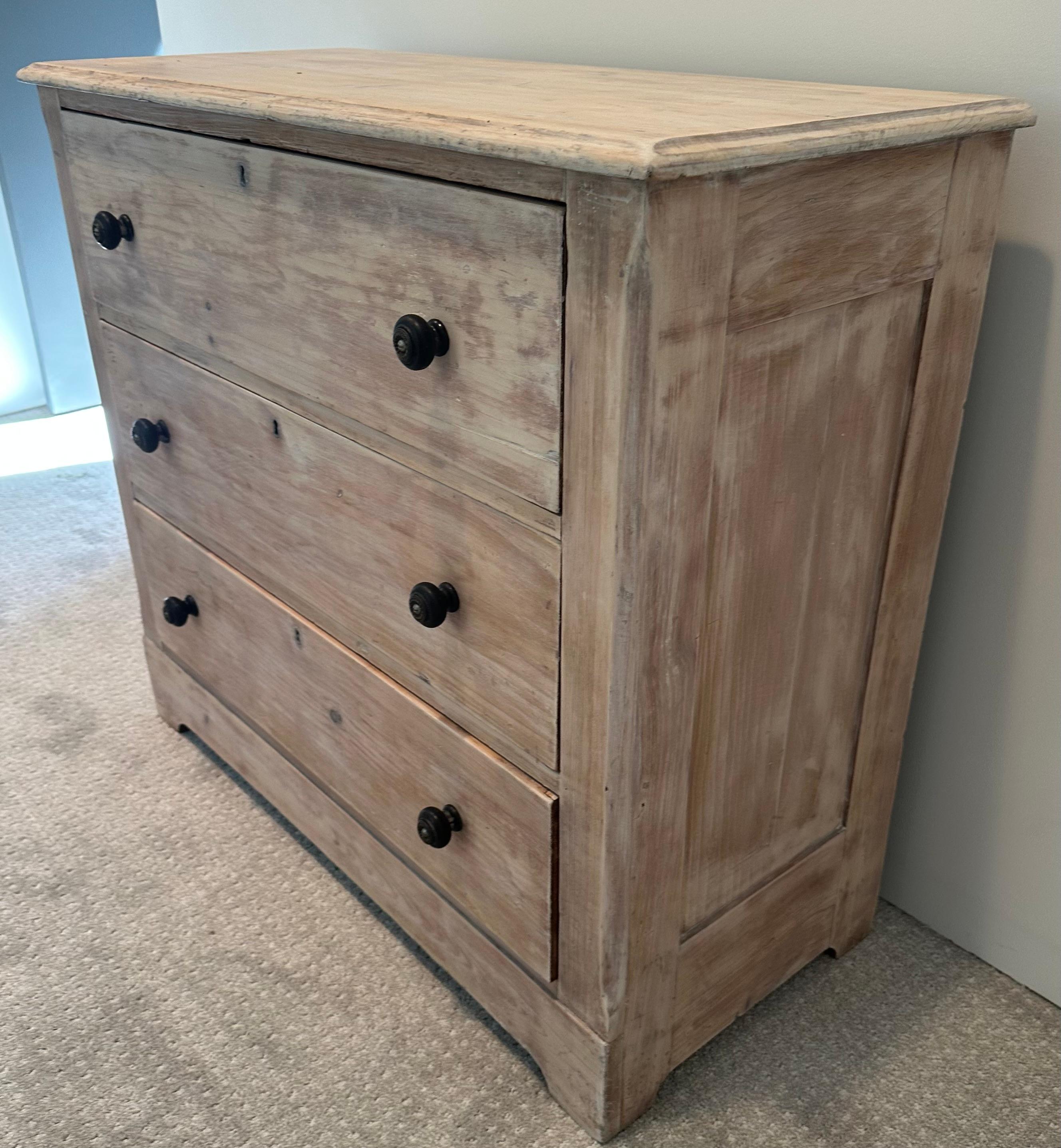 19th Century Antique Country Style English Commode For Sale