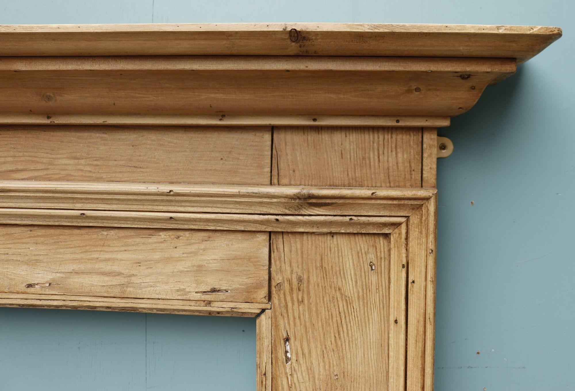 English Antique Country Style Timber Fire Mantel