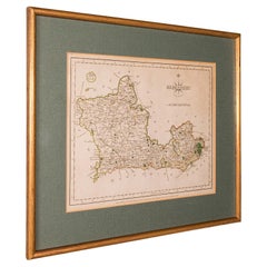 Antike County Karte, Berkshire, Englisch, Gerahmt, Kartographie, John Cary's, C.1790