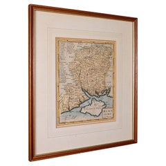 Antique County Map, Hampshire, English, Framed Cartography, Robert Morden, 1700